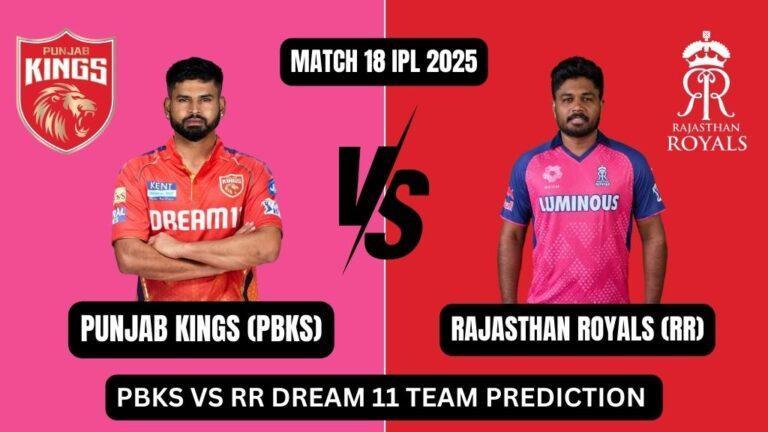 Punjab Kings vs Rajasthan Royals IPL 2025
